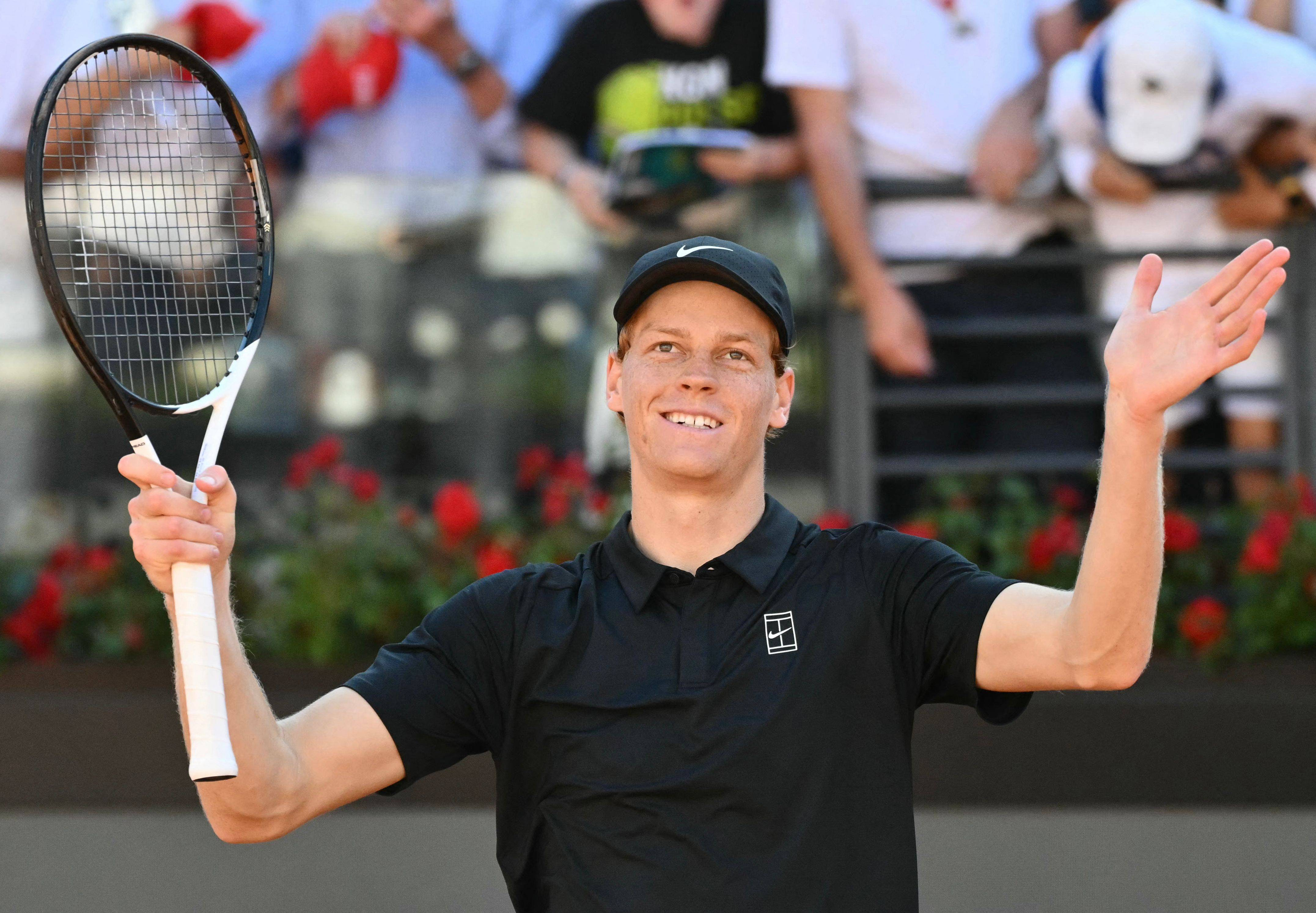 (外代二线)网球——ATP1000罗马站:辛纳晋级16强