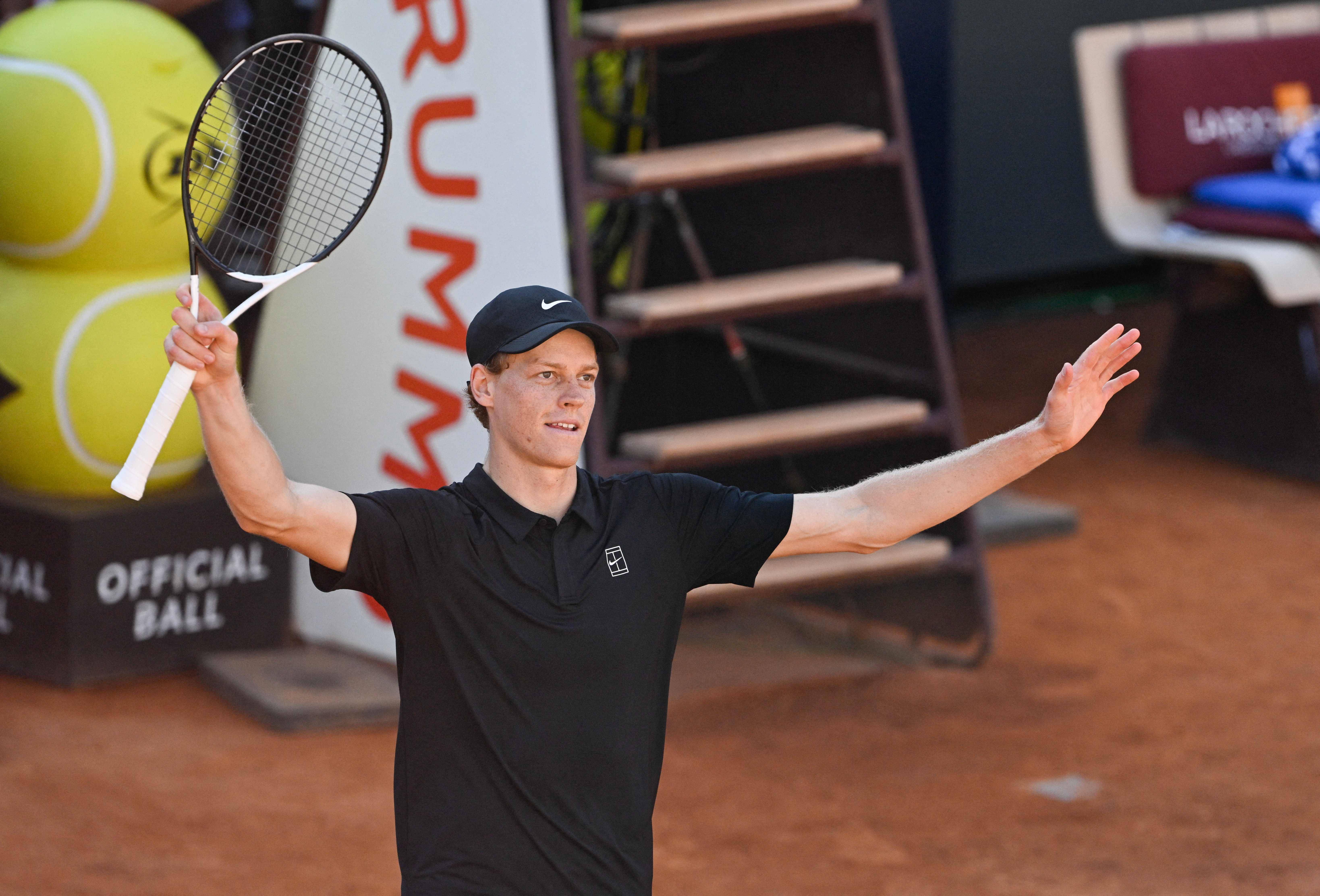 (外代二线)网球——ATP1000罗马站:辛纳晋级16强
